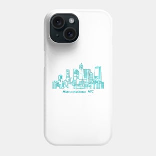 Midtown Manhattan skyline Phone Case