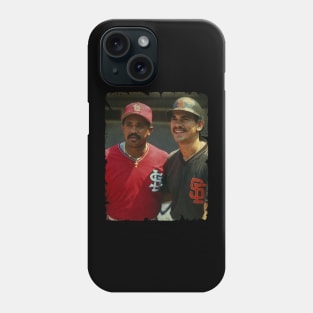 Benito Santiago in St. Louis Cardinals and Tony Pena in San Diego Padres Phone Case