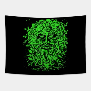 Green Man Pagan Celtic Mythology Gothic Tapestry