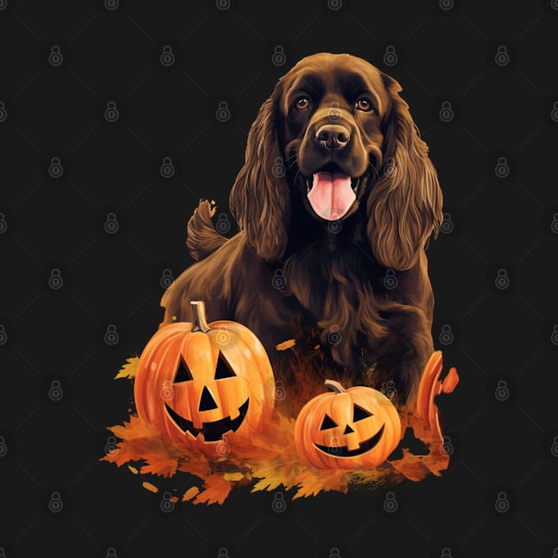 Cute Sussex Spaniel Halloween by NatashaCuteShop