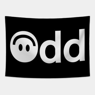 Odd being odd typography design Tapestry