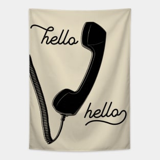 Hello Hello Vintage Telephone Tapestry