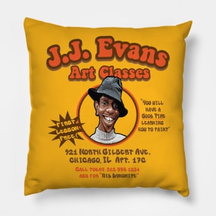 J.J. Evans Art Classes Pillow