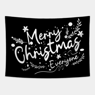 Merry christmas caligraphy Tapestry