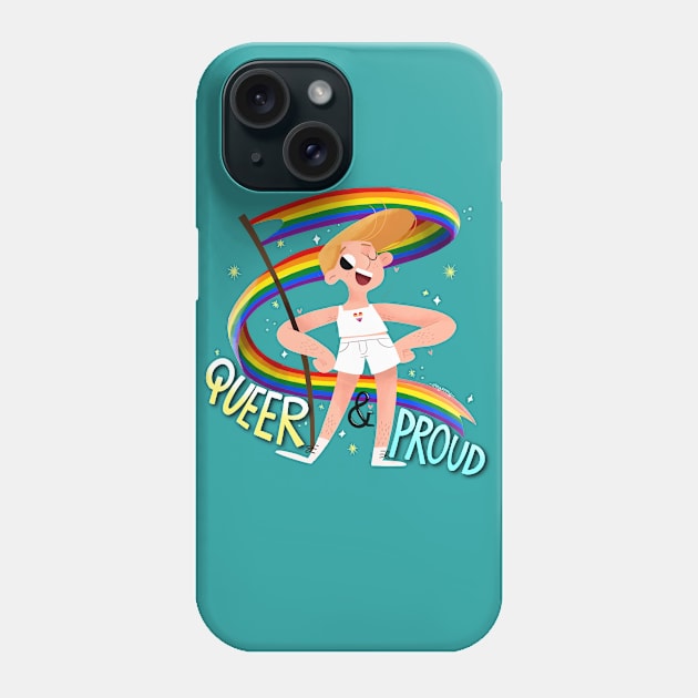 Queer & Proud - L heart Phone Case by Gummy Illustrations