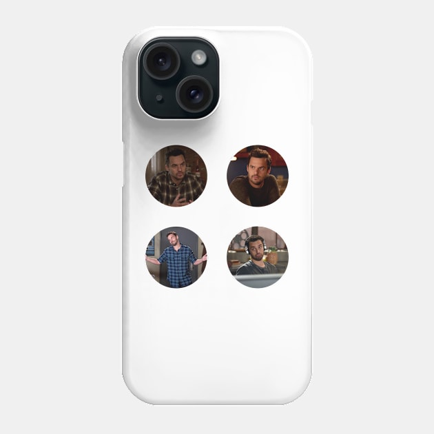 Nick Miller Sticker Pack Phone Case by voidstickers