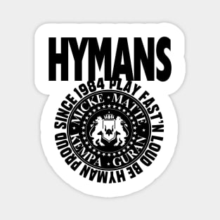 Hymans Play Fast'n Loud Be Hyman Proud 1984 black Magnet