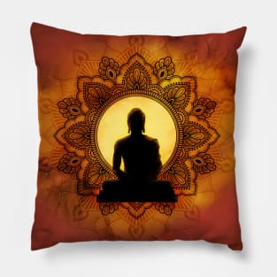 Incandescent Buddha Pillow