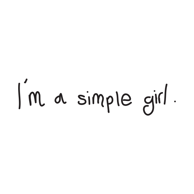 I AM A SIMPLE GIRL by HAIFAHARIS