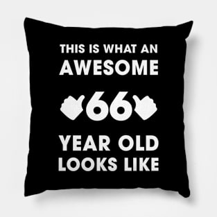 This Is What An Awesome 66 Years Old Looks Like Pillow