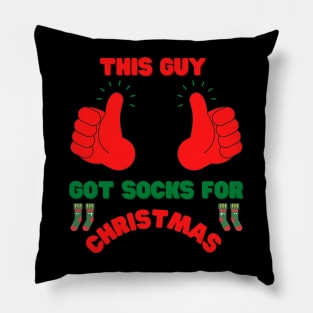 This Guy Got Socks For Christmas, Socks, Christmas Stocking, Xmas Gift, Christmas, Stocking Stuffer, Funny, Stocking Filler, Funny Xmas Gift Idea, Holiday, Kids, Present, Birthday Pillow