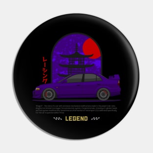 Tuner Purple EVO V JDM Pin