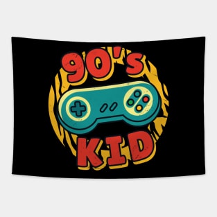 90s kids gaming nostalgia vintage Tapestry