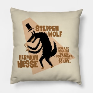 Hermann Hesse - Steppenwolf Illustration Pillow