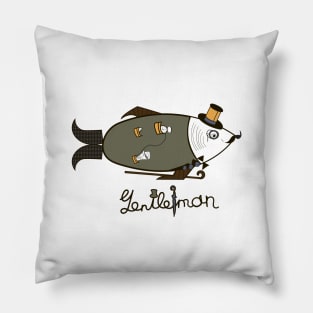 Fish gentleman Pillow