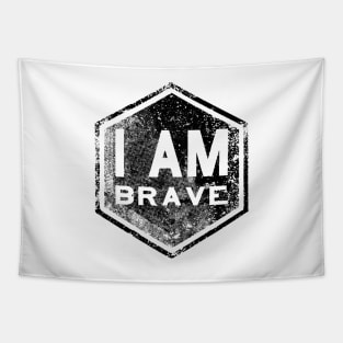 I AM Brave - Affirmation - Black Tapestry