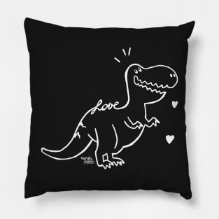 Baby T-rex dinosaur - Love Animals Pillow