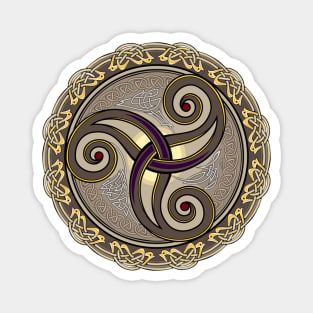 Triple trickle Celtic ornament Magnet