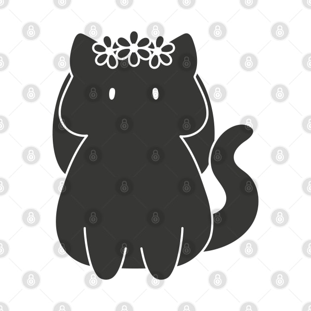 Virgo Cat Zodiac Sign (Black and White) by artdorable