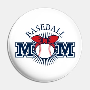 Baseball Mom Life Pin