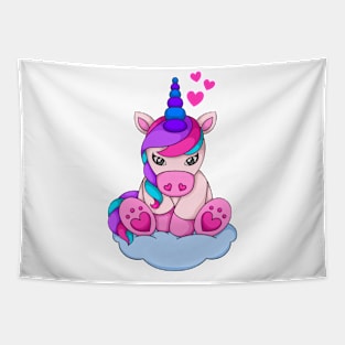 Unicorn on the cloud Tapestry