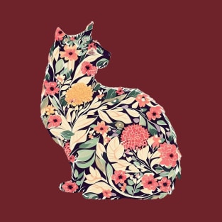 Cat floral T-Shirt