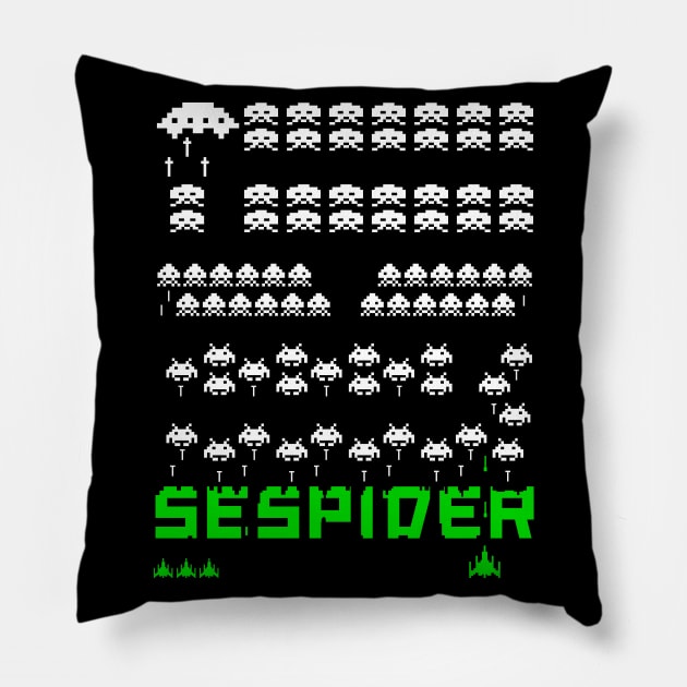 Retro Spider [Act 1] Pillow by SEspider