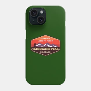 Tabeguache Peak Colorado 14ers Mountain Climbing Badge Phone Case