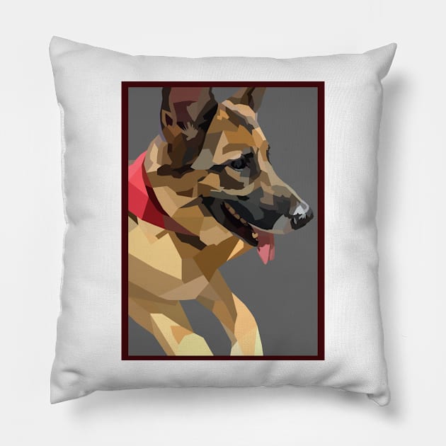 German Shepard Cute Pillow by jrepkin