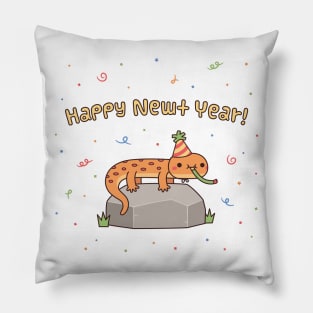 Cute Happy Newt Year Funny Pillow