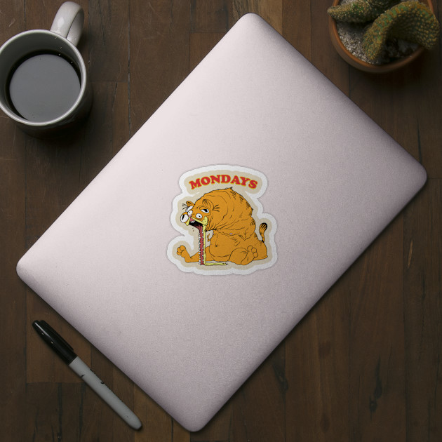 Garfield Mondays - Garfield - Sticker