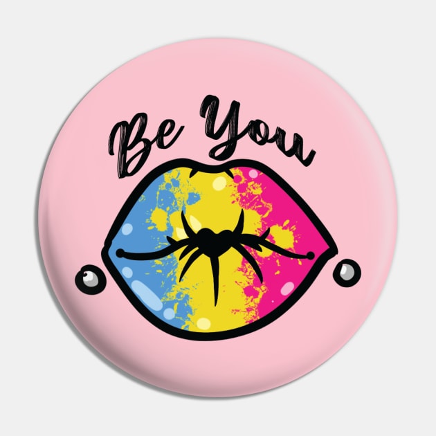 Be you : Pansexual Pin by Kawaii Black Store