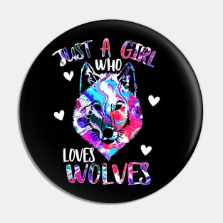 Just a girl who loves wolves Pin