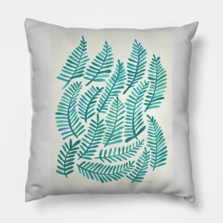 fronds green Pillow