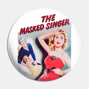 the masked singer love retro girl vintage comic book Pin