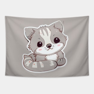 Cute colorful panda Tapestry