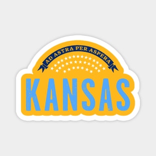 Kansas: Ad Astra Per Aspera 2nd Edition Magnet