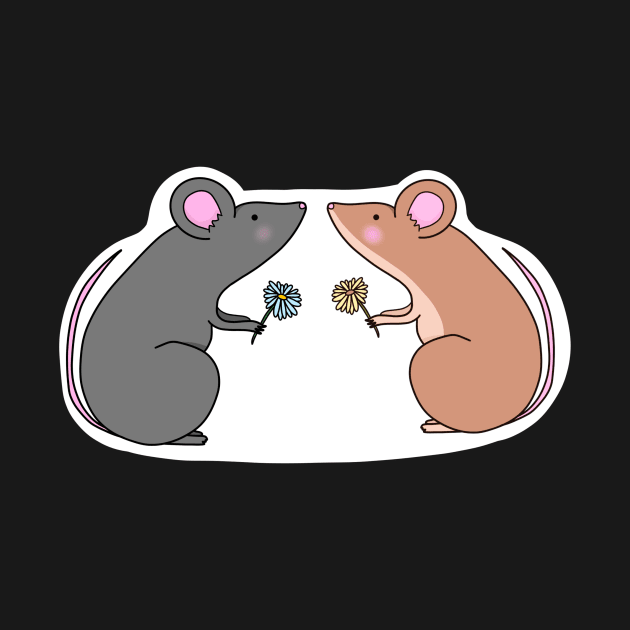 Two happy lil mice by mollykay26