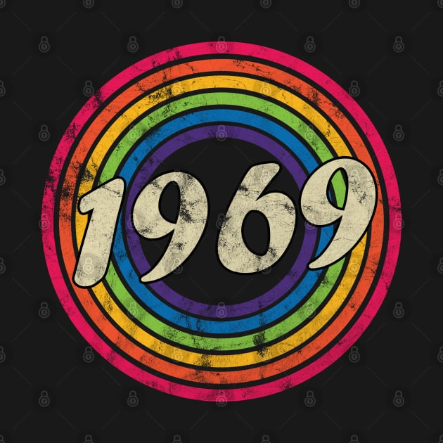 1969 - Retro Rainbow Faded-Style by MaydenArt