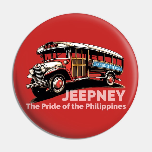 Jeepney: The Pride of the Philippines Pin by BAJAJU