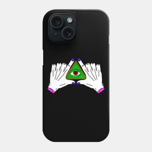 Illuminati Skeleton All-seeing eye Phone Case