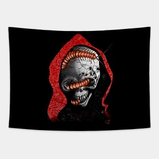 Seis Manos Skull Tapestry