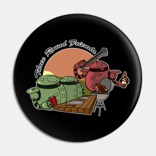 Three Round Friends Pin