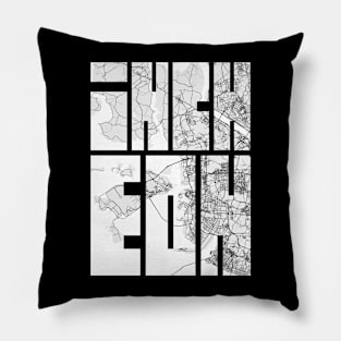 Incheon, South Korea City Map Typography - Light Pillow