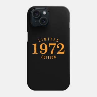 1972 Limited Edition 49th Birthday Party Shirt Phone Case