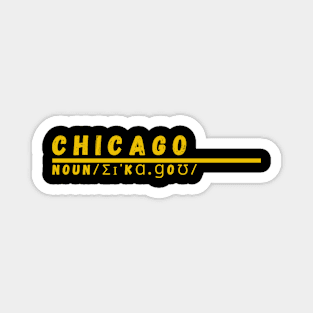 Word Chicago Magnet