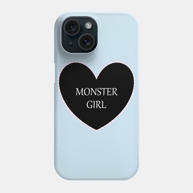 Monster Girl in Black Phone Case by ShinyBat