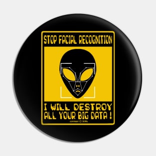 Stop Facial Recognition Pin