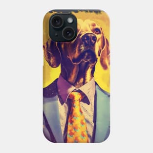 Chill Warhol Dog In Business Suit Phone Case