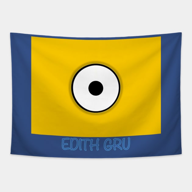 MINION USA DESPICABLE EDITH GRU Tapestry by LuckYA